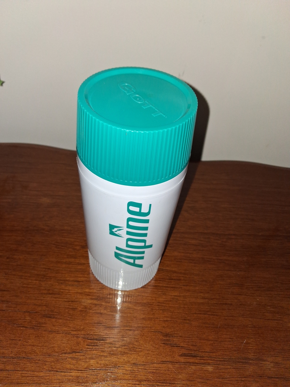 Alpine Travel Bottle in Teal and White